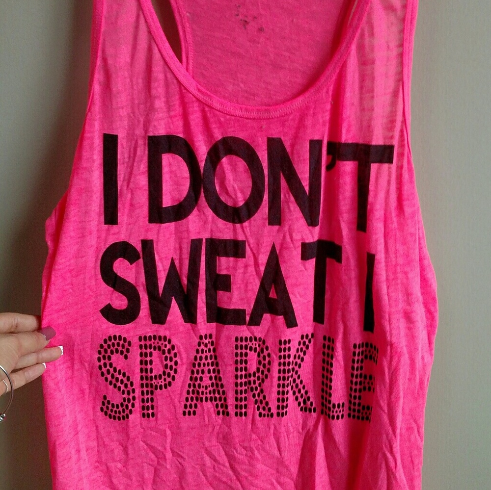 Neon pink tank